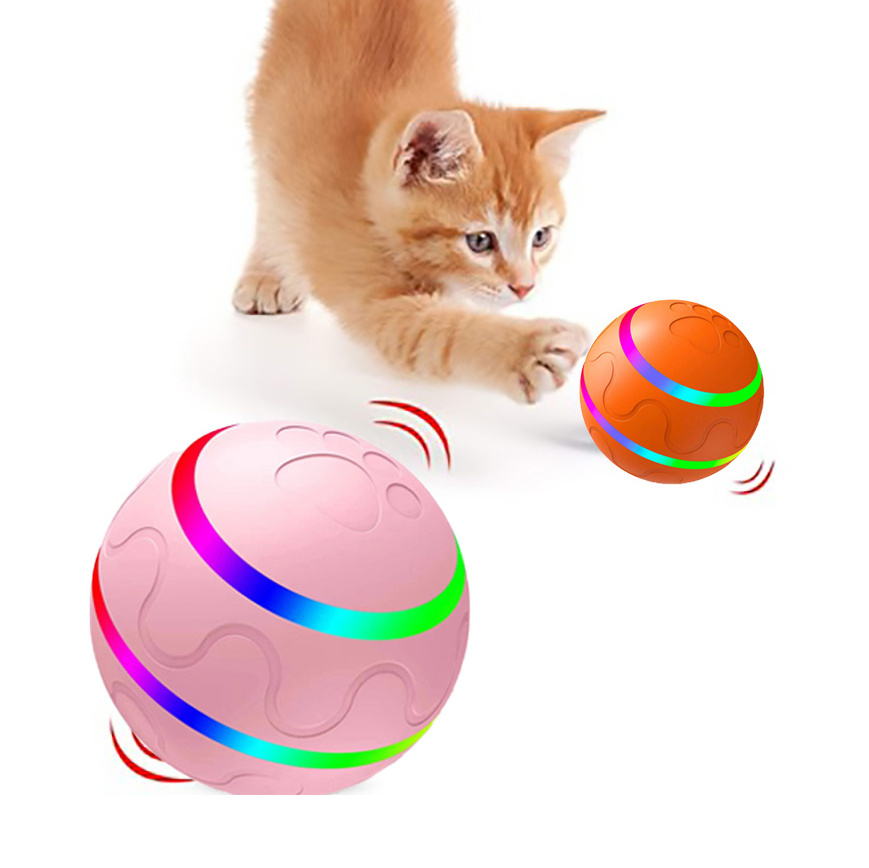لعبة الكرة الذكية الجديدة للقطط من Pet New Cat Wicked Ball، لعبة USB للقطط، كرة دوارة ذاتية الدوران، كرة دوارة أوتوماتيكية - Image 8