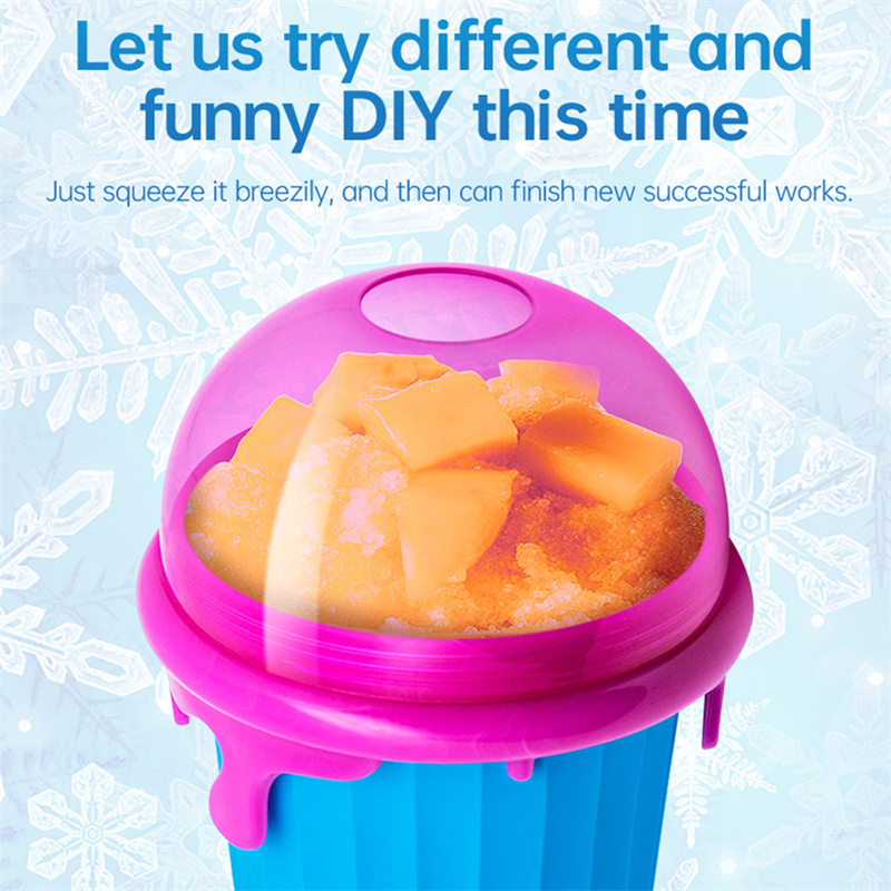 كوب سلاش بسعة كبيرة 500 مل، زجاجة ماء عصير صيفي منزلي الصنع، عصير سريع التجميد، كوب رمل، رشة تبريد سريعة، صانع آيس كريم سلاش سحري، أدوات مطبخ بيكر - Image 10