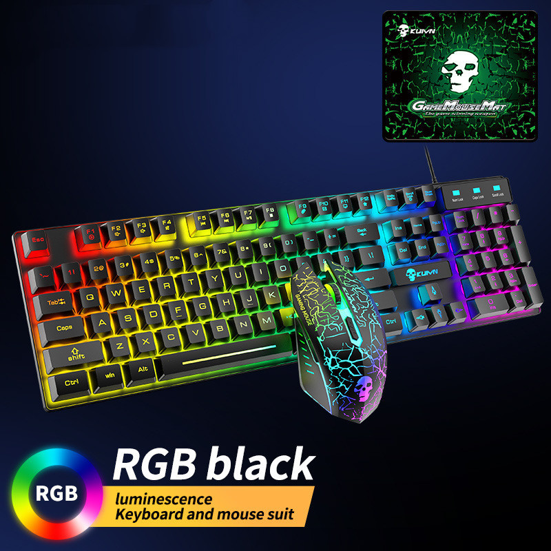 مجموعة لوحة المفاتيح والفأرة المضيئة T6RGB من كويينغ - Image 7