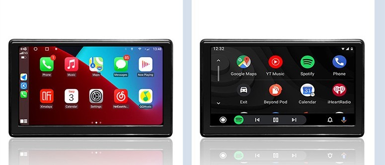 شاشة ذكية محمولة للسيارة IPS شاشة عرض لاسلكية Carplay Android AUTO - Image 5