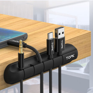 منظم كابلات USB من السيليكون، منظم كابلات سطح المكتب، إدارة، مشابك متعددة الأغراض، واقي كابلات لسماعات الرأس السلكية