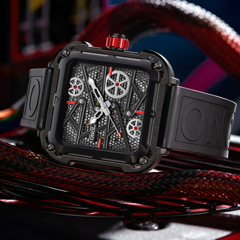 ساعة رجالية أنيقة من ONOLA Hollow Full Automatic Luxury Watches للرجال - Image 7