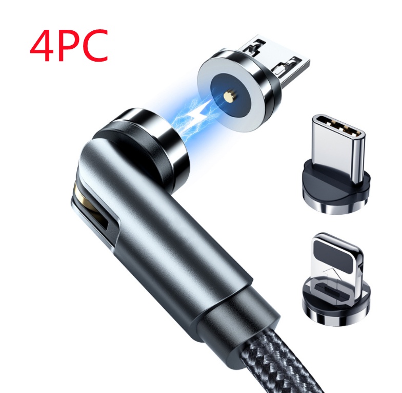 كابل شحن مغناطيسي دوار من Essager 360 درجة USB Type C كابل شحن سريع مغناطيسي شاحن 540 كابل مغناطيسي صغير دوار - Image 9