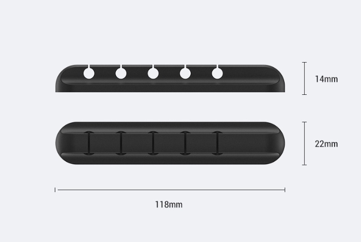 منظم كابلات USB من السيليكون، منظم كابلات سطح المكتب، إدارة، مشابك متعددة الأغراض، واقي كابلات لسماعات الرأس السلكية - Image 3