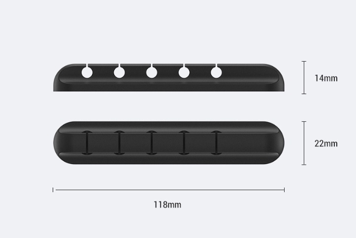 منظم كابلات USB من السيليكون، منظم كابلات سطح المكتب، إدارة، مشابك متعددة الأغراض، واقي كابلات لسماعات الرأس السلكية - Image 9