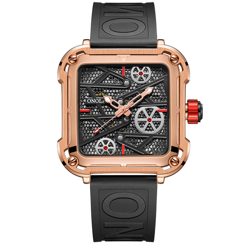 ساعة رجالية أنيقة من ONOLA Hollow Full Automatic Luxury Watches للرجال - Image 2